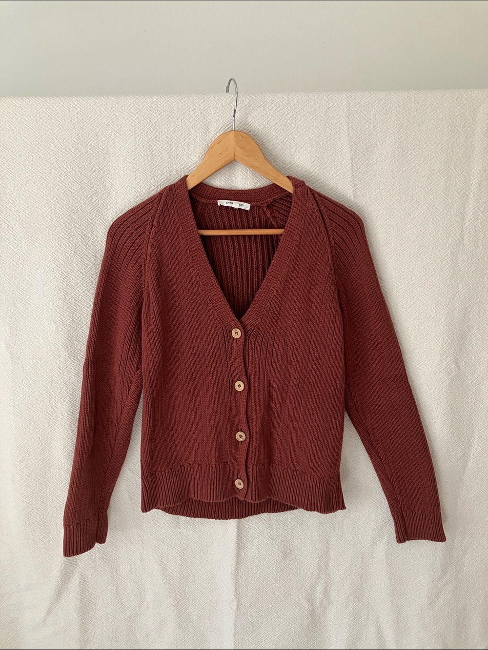 Emerson Fry Low V Neck Cardigan